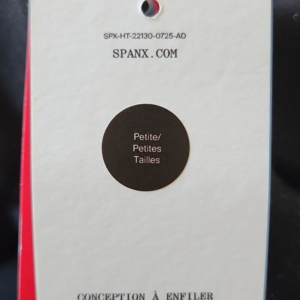 NWT SPANX Ponte Pleated Tapered Ankle Pant, Classic Black, Size S Petite, 22130Q - Picture 6 of 11